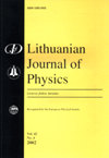 Lithuanian Journal of Physics雜志封面